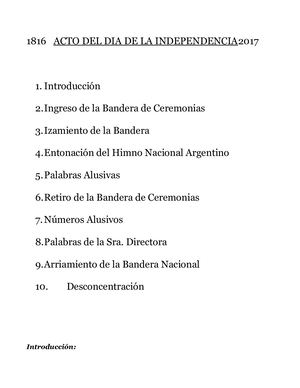 1816 Acto Del Dia De La Independencia2017