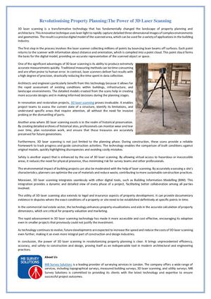 Revolutionising Property Planning The Power Of 3d Laser Scanning
