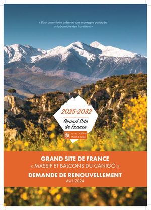 Dossier de renouvellement label Grand Site de France 2024-2032