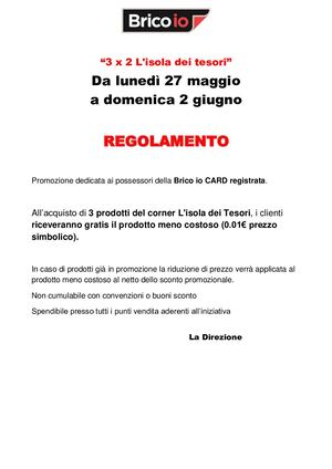 3x2 DMO_regolamento_dal 27 Maggio Al 2 Giugno