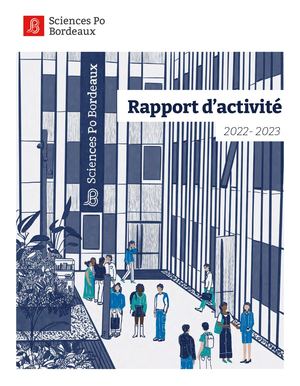 Rapport d'activité 2022-2023 Sciences Po Bordeaux