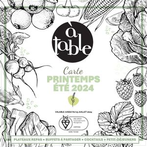 A Table Carte Printemps Eté 2024