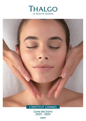 Carte De Soins 2024 Institut Thalgo Cannes