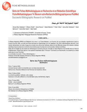 4-20-Réussir votre Recherche Bibliographique sur PubMed