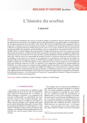 Histoire du scorbut