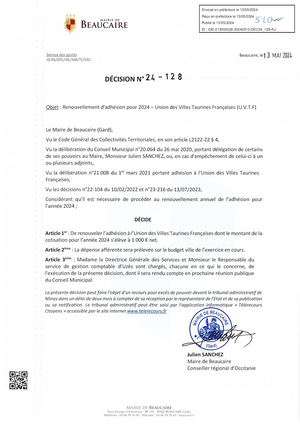 Parution Des Actes Administratifs (Décisions) (7)