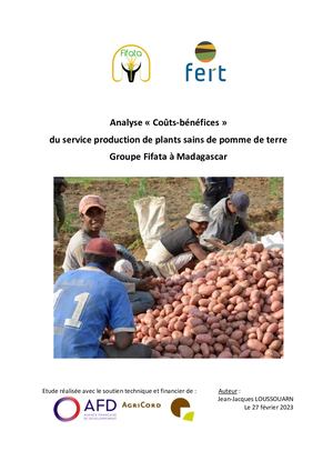 Etude "Coûts-bénéfices" - Pomme de terre | Madagascar (2023)