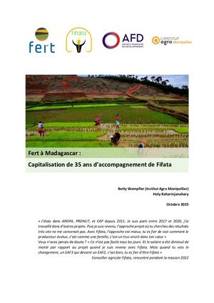 Capitalisation de 35 ans d'accompagnement de Fifata | Madagascar (2023)