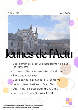 Jeunes de l'actu Avril 2024