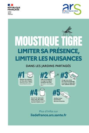 Moustique tigre -  affiche jardins partagés
