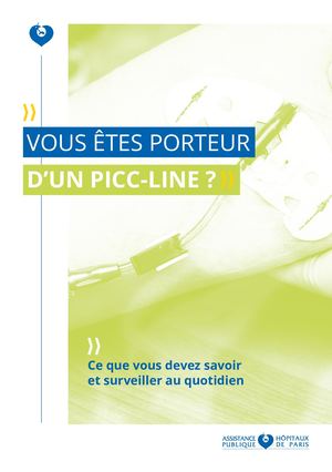 Plaquette - Vous êtes porteur d'un picc-line ? - version 2024