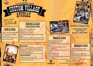 Programme Harley Days Avoriaz 2024