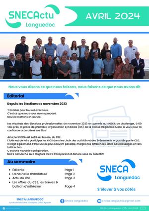 Snecactu Avril 2024 Languedoc