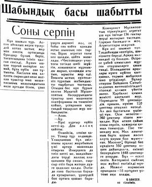 Шабындық басы шабытты