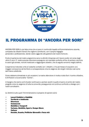 Programma Ancora Per Sori