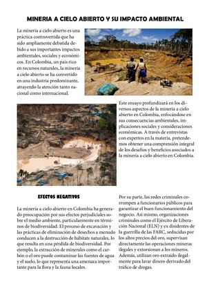 MINERIA A CIELO ABIERTO