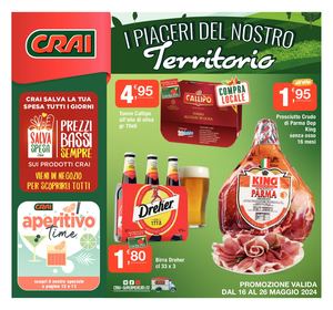 Volantino Crai Regina Zenone dal 16 al 26 maggio