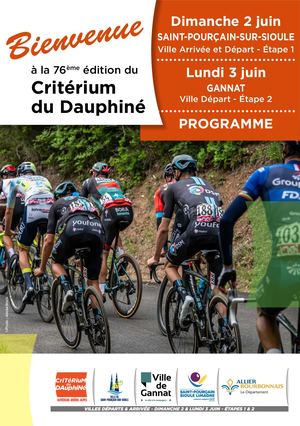 Critérium Dauphiné 2024 Programme Livret