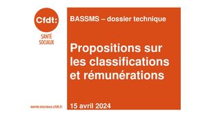 Présentation des propositions BASSMS CFDT
