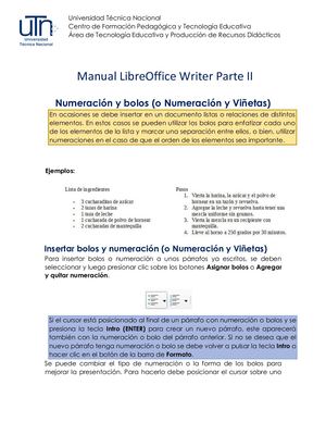Manual Libre Office Writer Parte Ii Act 2024 V2