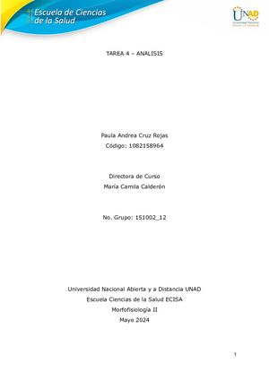 Caso Clinio Unidad 3 Tarea 4 Análisis