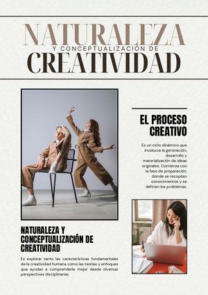 Revista - Naturaleza y Conceptualización de Creatividad