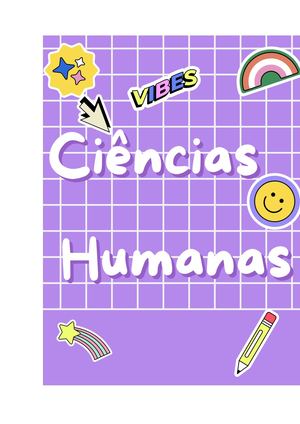 Caderno atividades Ciências Humanas