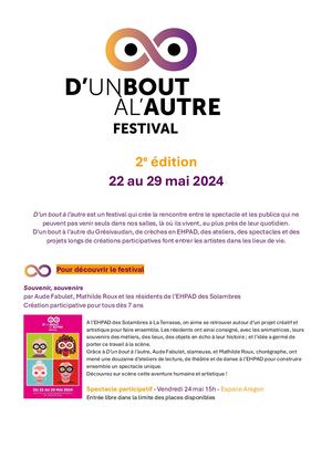 Programme D'un bout à l'autre 2024