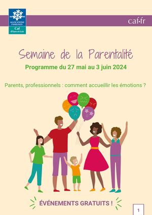Programme Semaine de la Parentalité 2024