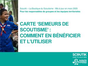 Carte Semeurs De Scoutisme Mode D'emploi (Version 1920)