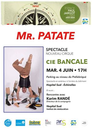 Flyer spectacle Mr Patate, Cie BaNCALE