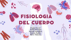 Presentacion Cuerpo Humano Organico Ilustrado Morado Pastel