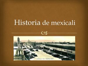 Historia De Mexicali