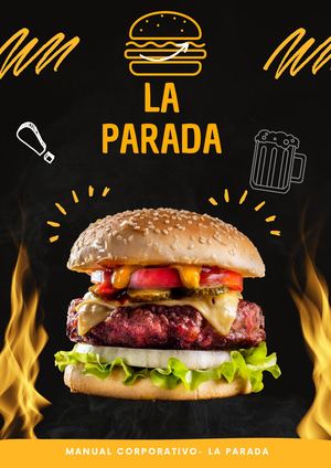 Flyer Comida Rapida Llamativo Mostaza Blanco