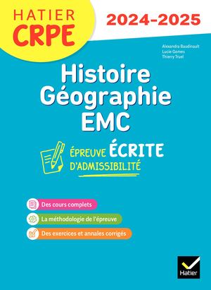 Histoire-Géographie-EMC- CRPE 2024-2025 - Epreuve écrite d'admissibilité