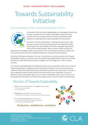 Towards Sustainability 2023
