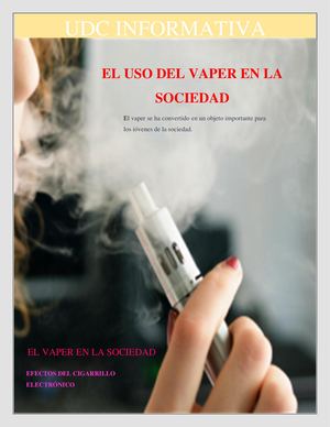 Consumo del vaper en la sociedad