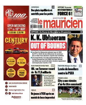 Le Mauricien du samedi 18 Mai