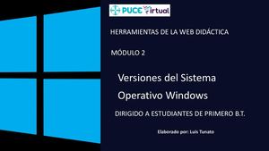 Versiones Del Sistema Operativo Windows