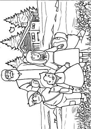 Heidi Il Nonno Peter E Clara Da Colorare