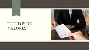 Titulos De Valores