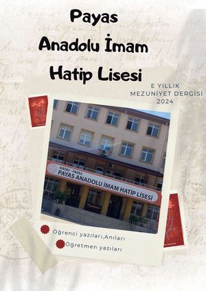 Payas Anadolu İMam Hatip Lisesi e dergi