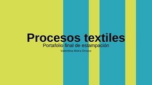 Portafolio De Estampación Valentina Alvira