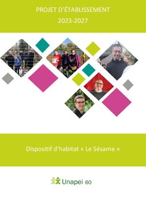 Projet Etablissement - Sésame Résidences