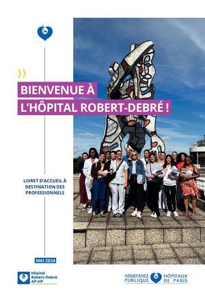 Livret d'accueil des professionnels de Robert-Debré