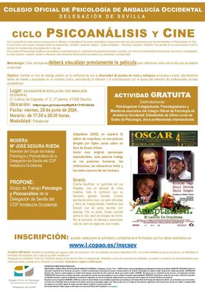 2024 06 28 Ciclo Psicoanálisis Y Cine El Ladrón De Orquídeas