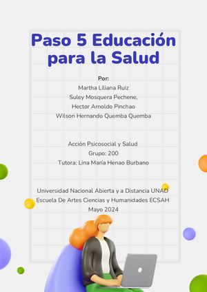 Paso 5 Educación Para La Salud