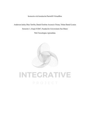 Instructivo De Instalación Parrot Os