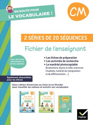 En route pour le vocabulaire CM - Ed. 2024 - Fichier de l'enseignant