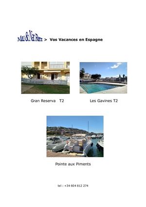 Chez Mau & Nat locations vacances Espagne : Empuriabrava